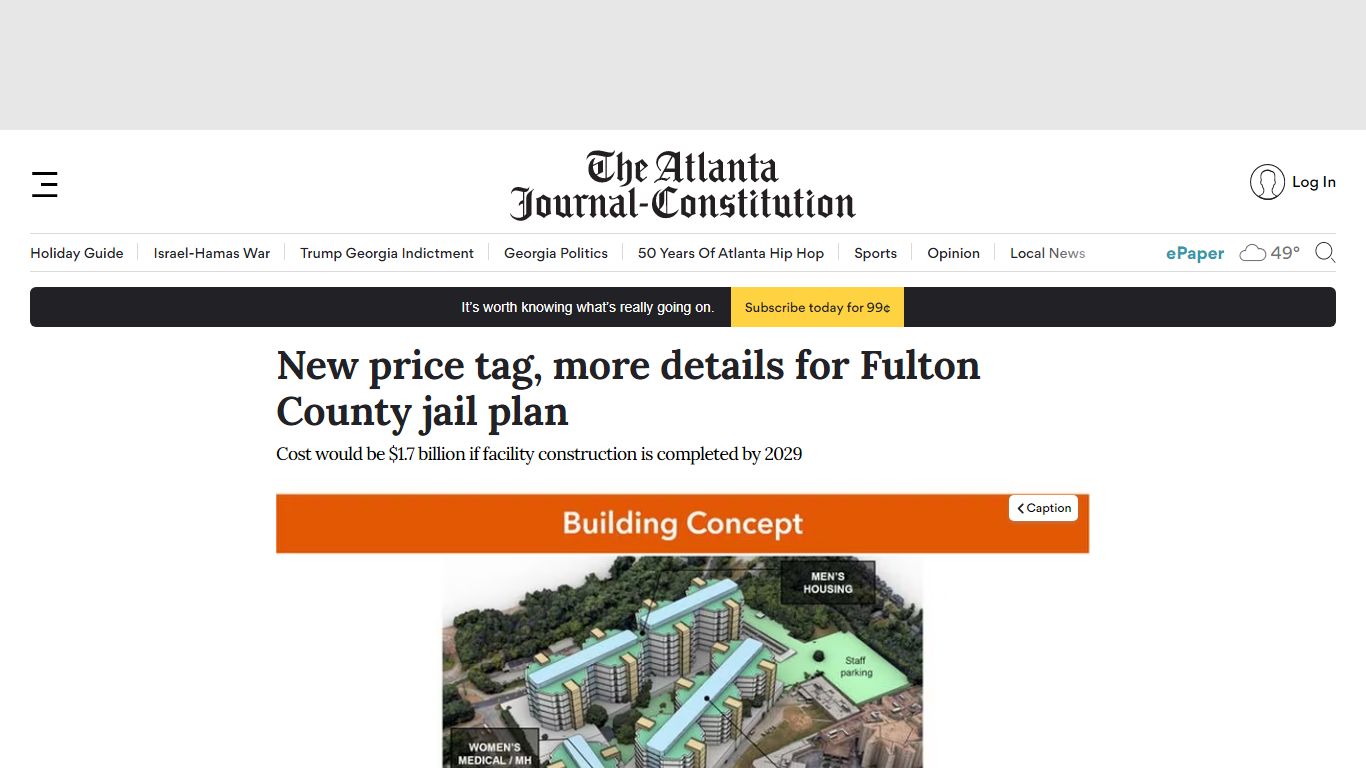 New price tag, more details for Fulton County jail plan